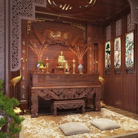 Nội Thất Phòng Thờ - Mẫu 7