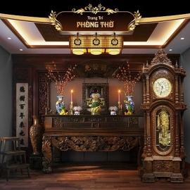 Nội Thất Phòng Thờ - Mẫu 4